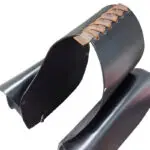 Leather Saddle Bag Black Single Strap Plain Leather - Image 4