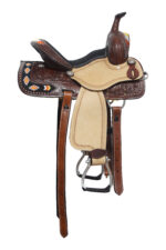 Leather Western Horse Saddle And Tack (Najavo Embroiderey) - Image 2