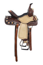 Leather Western Horse Saddle And Tack (Najavo Embroiderey) - Image 2