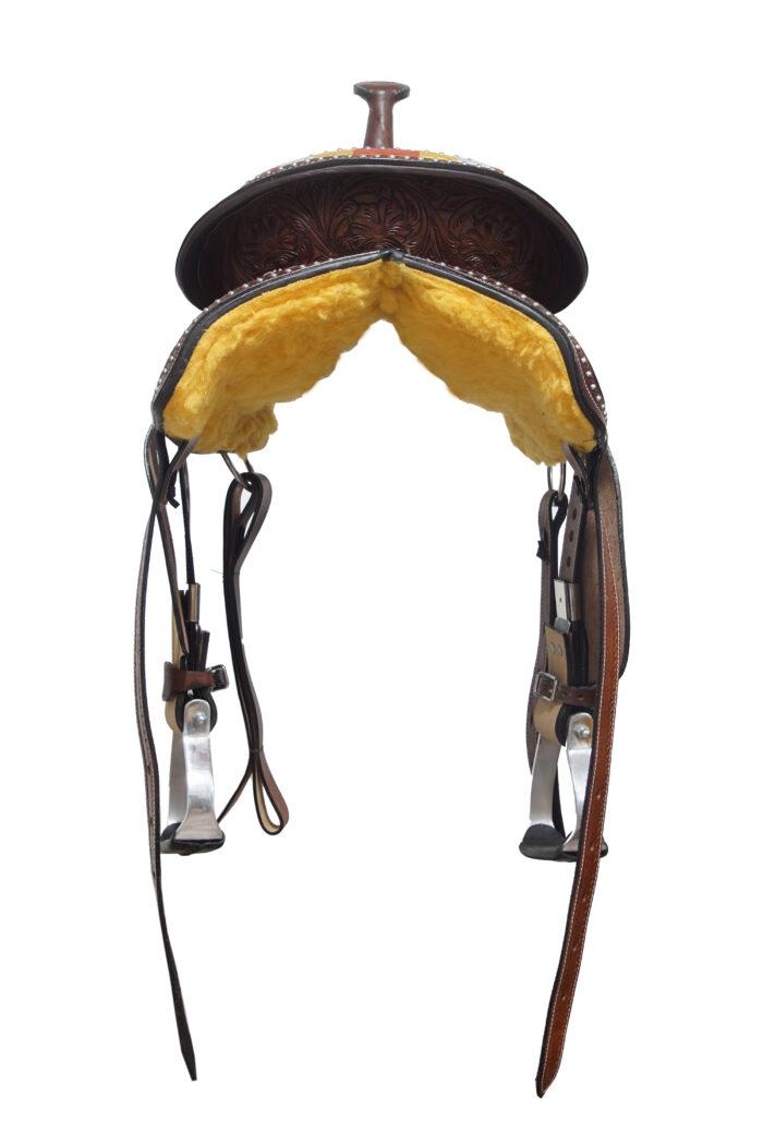 Leather Western Horse Saddle And Tack (Najavo Embroiderey) - Image 6