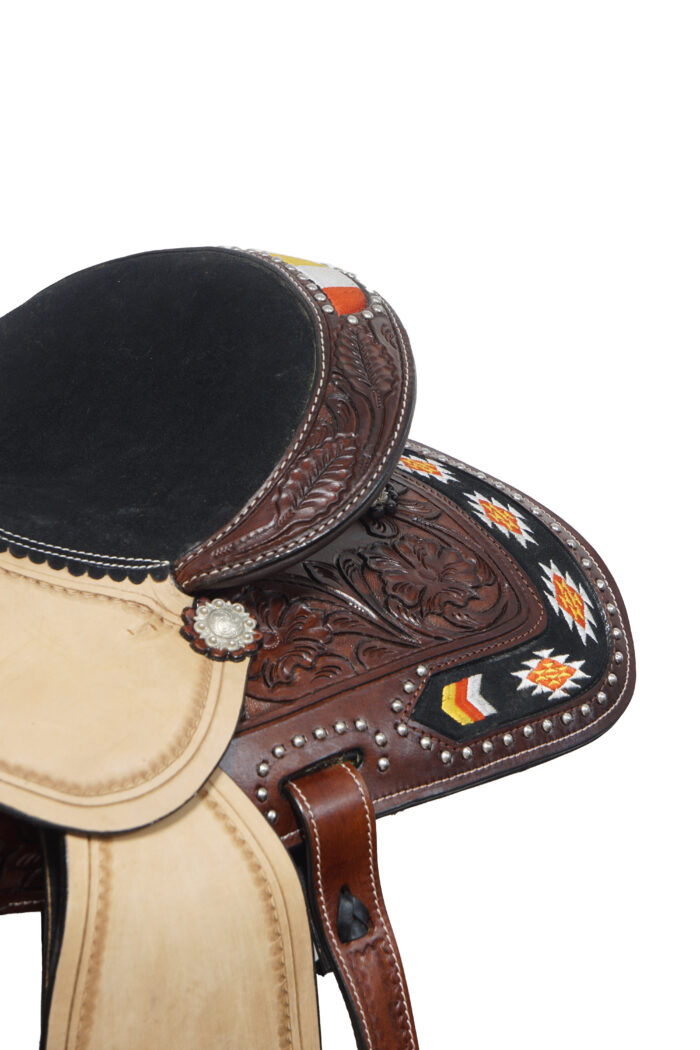 Leather Western Horse Saddle And Tack (Najavo Embroiderey) - Image 4