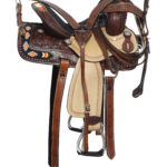 Leather Western Horse Saddle And Tack (Najavo Embroiderey)