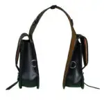 Leather Saddle Bag Black Single Strap Tooled Saddle Bag - Image 3