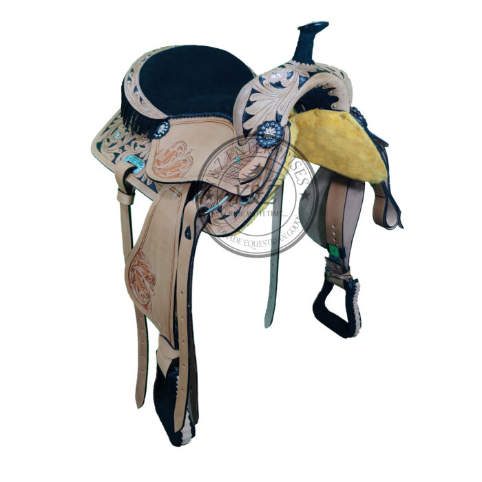 Leather Western Horse Saddle And Tack - Image 3