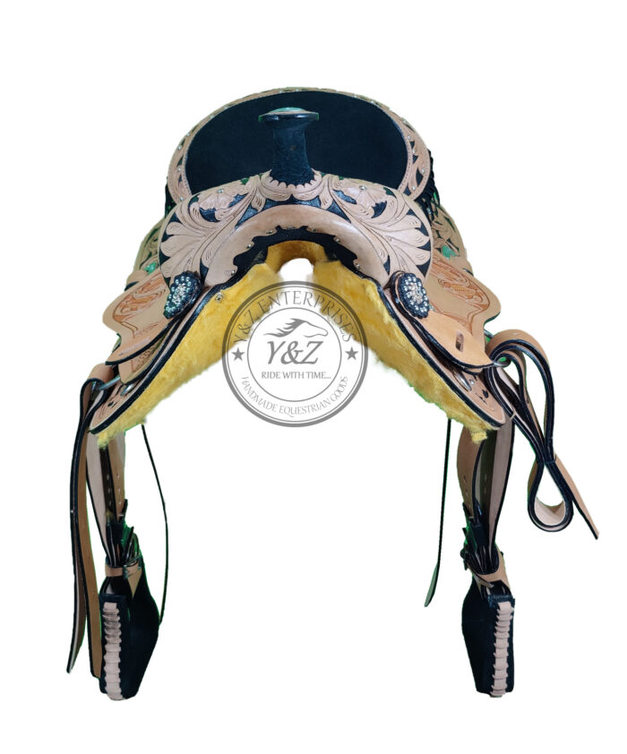 Leather Western Horse Saddle And Tack - Image 5