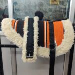 Y&Z Premium Horse Bareback Pad with Stirrups and Girth - Multicolor, Bareback Pad for Comfortable Ride. (Orange)